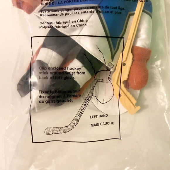 Vintage 1995 McDonalds Toy Fozzie Bear Muppets Hockey NHL Plush - Picture 8 of 9